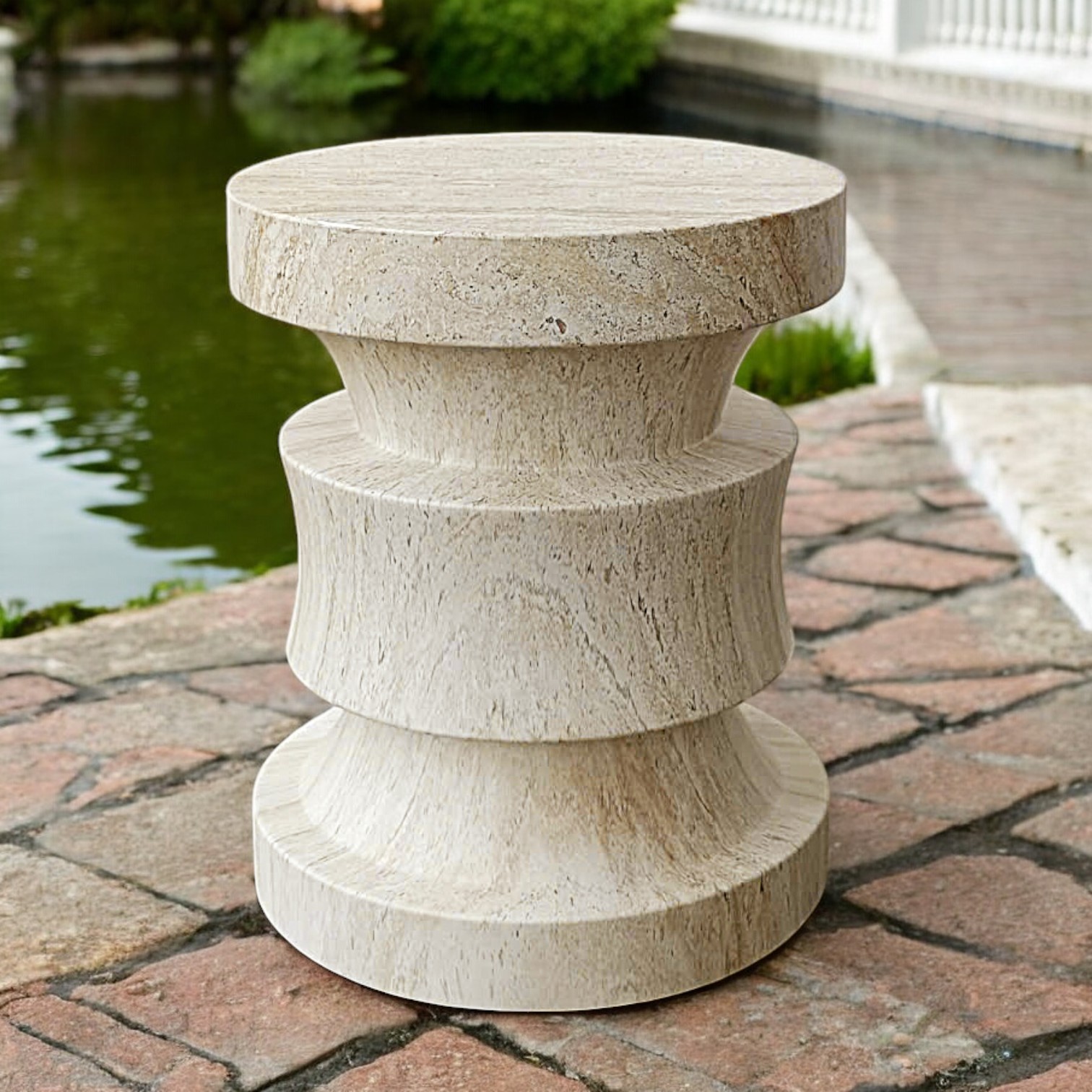 Sculpted Elegance Side Table